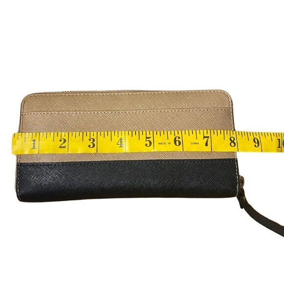 Kate Spade Leather Wallet Women’s Large Brown Black - Picture 4 of 7